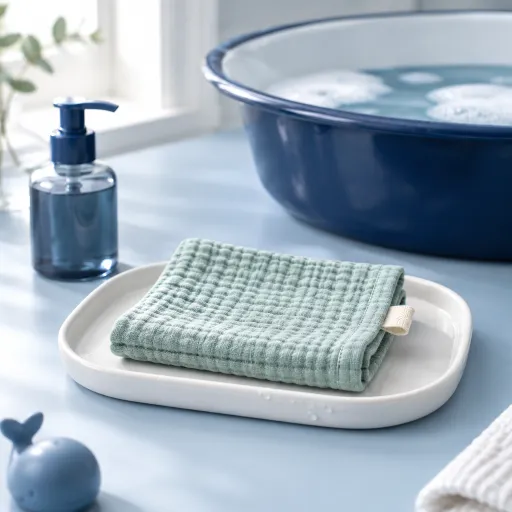 Why organic cotton washcloths are the quiet luxury essential for your baby’s first bath time