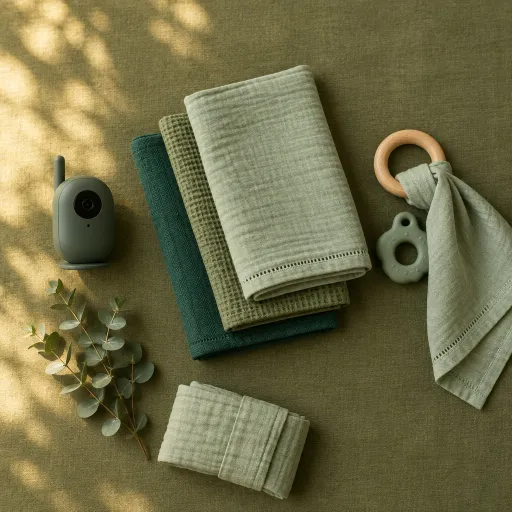 Elevated cotton burp cloths for design minded parents of infants