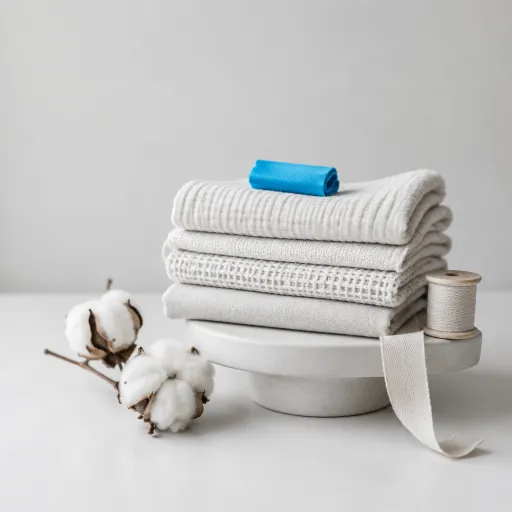 Elevated cotton burp cloths for design minded parents of infants