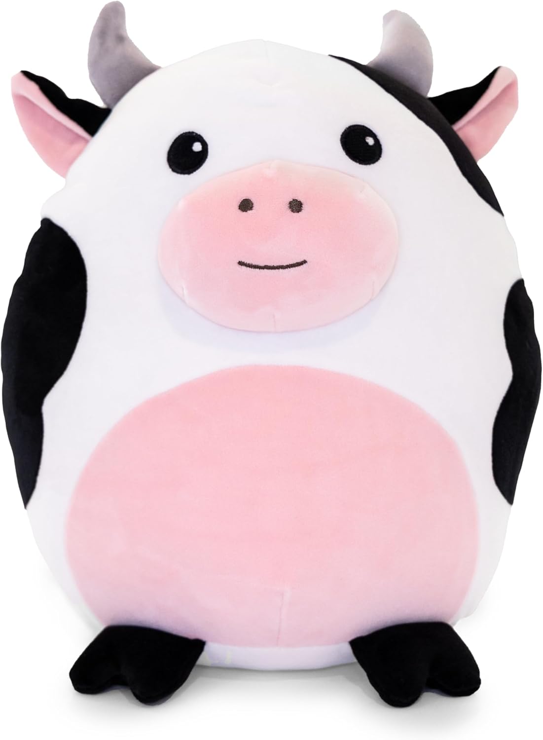 Daisy The Cow Squish: 13-Inch Original Super Soft Plush Pillow Toy – Adorable and Cuddly Cow Stuffed Animal Plushie for All Ages for Kids and Adults