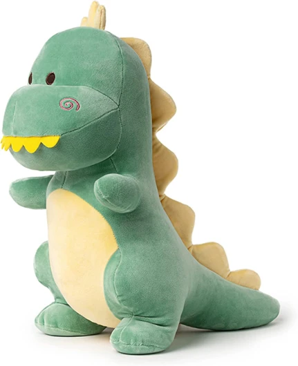 Cute Stuffed Dinosaur Plush, 12" Soft Dino Plushie Toys for Boys Girls Baby Kids (Green)