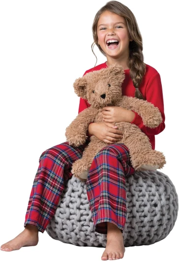 Super Soft Almond Brown Teddy Bear – 18 Inch Plush Stuffed Animal to Sleep with, Cozy Bear Plush, Crafted in The USA
