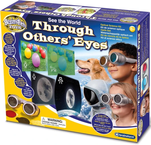 Brainstorm: See The World Through Others' Eyes - Optical Science Kit, 22 Mix & Match Lenses, Educational Leaflet, STEM Learning, Multi-Lingual, Kid 6+