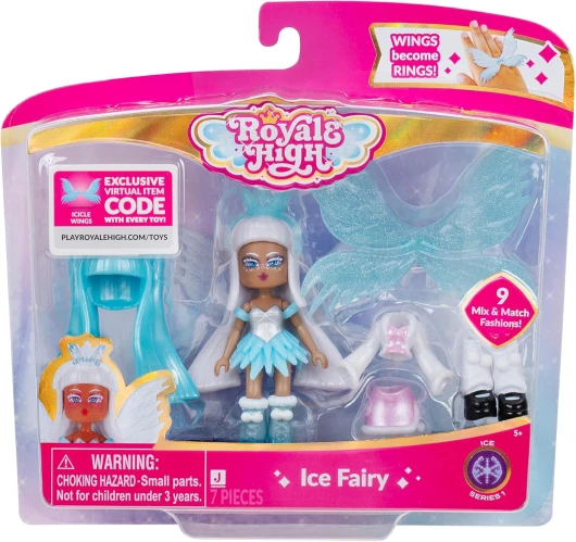 3” Ice Fairy Fashion Doll - 1 Figure with 9 Fashion Accessories - Virtual Item Code Included - Series 1 - Ages 5+
