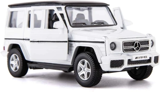 1:36 Scale Benz G63 Car Model for Kids, Alloy Pull Back G Wagon Vehicles Toy Car for Toddlers Kids Boys Girls Gift (White)