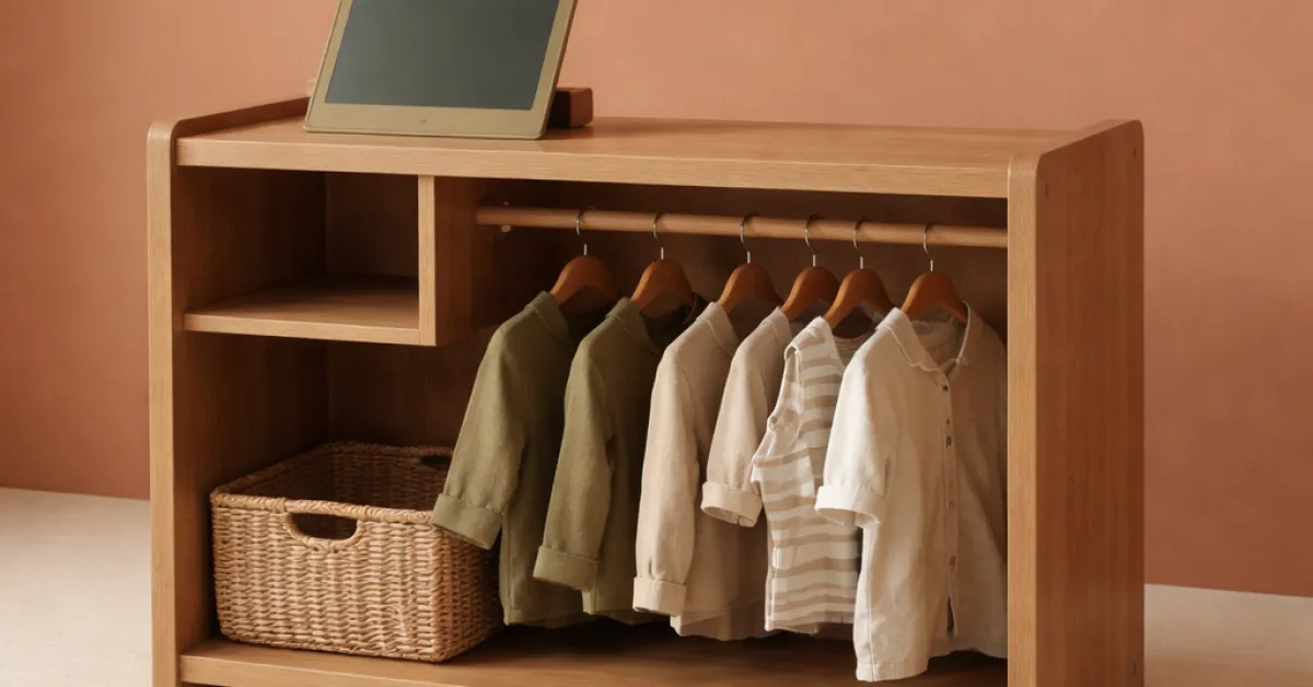 A refined guide to choosing a montessori wardrobe for a luxury kids bedroom