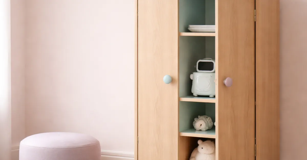 Elegant wooden locker ideas for luxury children’s rooms