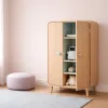 Elegant wooden locker ideas for luxury children’s rooms