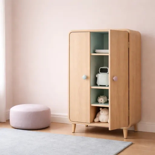 Elegant wooden locker ideas for luxury children’s rooms