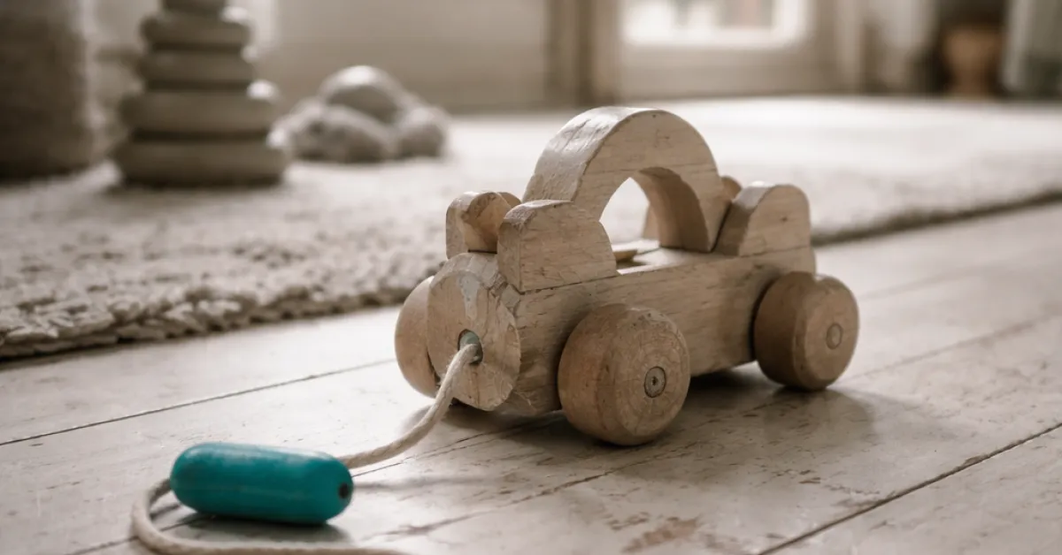 The Odin Parker pull toy, three years in: what holds, what chips, what stays in rotation
