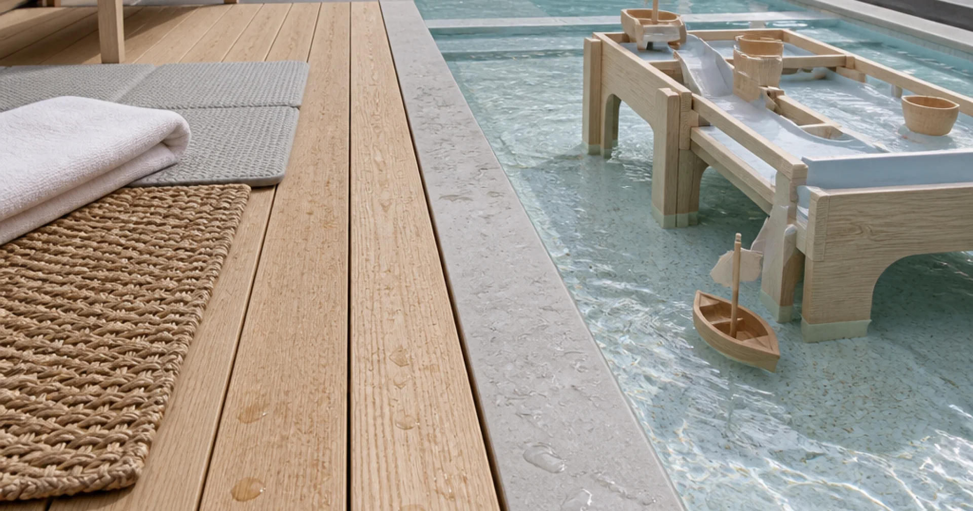 Pool-day premium that does not mean inflatable: outdoor water play for small children