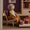Elegant wooden dolls for a refined dolls house world