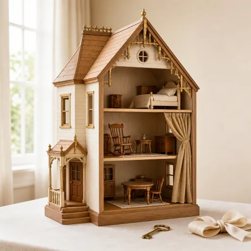 A wooden Victorian dollhouse as a heirloom centrepiece for imaginative play